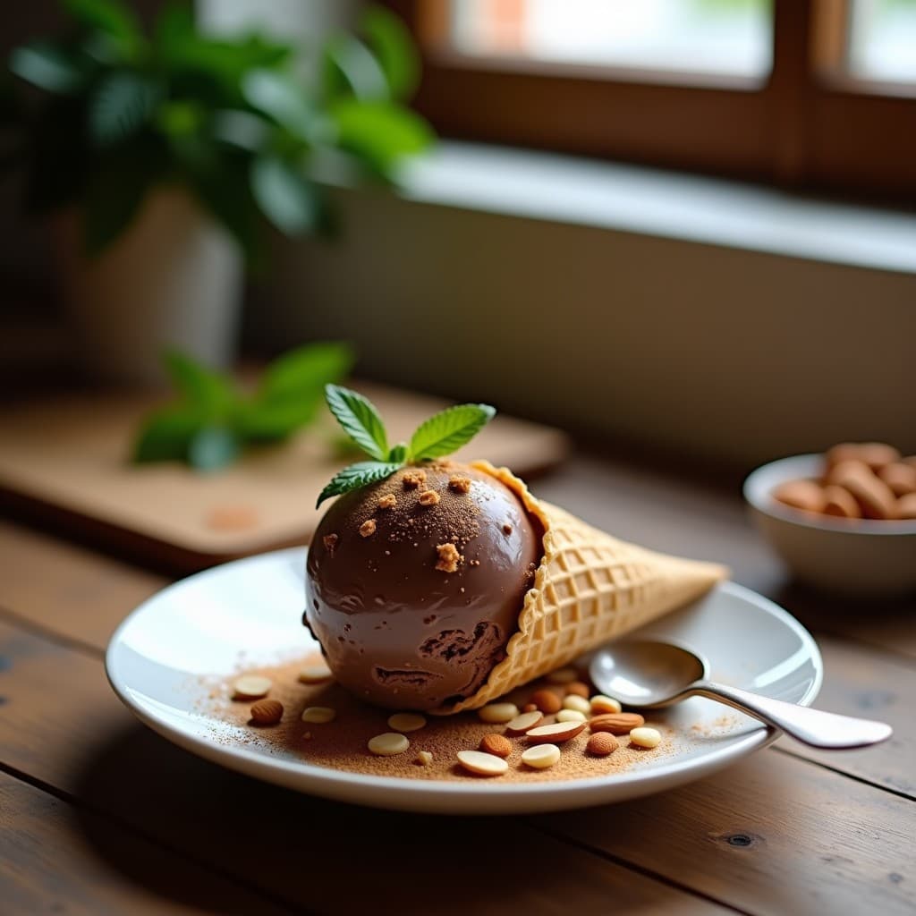 Helado de Caoba y Nuez Moscada: Postre Dominicano Sin Azúcar en Thermomix