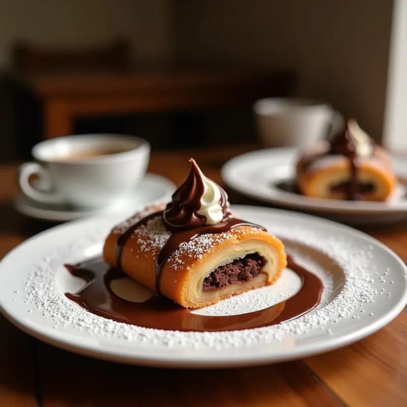 Helado Frito con Relleno de Nutella y Cobertura de Chocolate Blanco Derretido: Postre que Rompe todas las Reglas