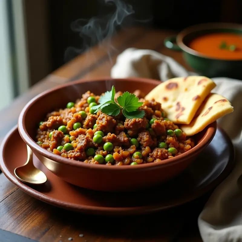 Keema Matar con Guisantes y Especias Garam Masala: Receta Pakistaní en Olla Rápida
