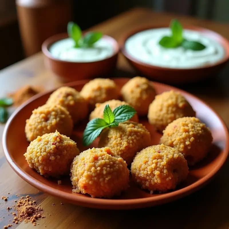 Kibbeh de Cordero y Bulghur con Yogur de Pepino: Receta Siria en Thermomix y Alta en Proteína