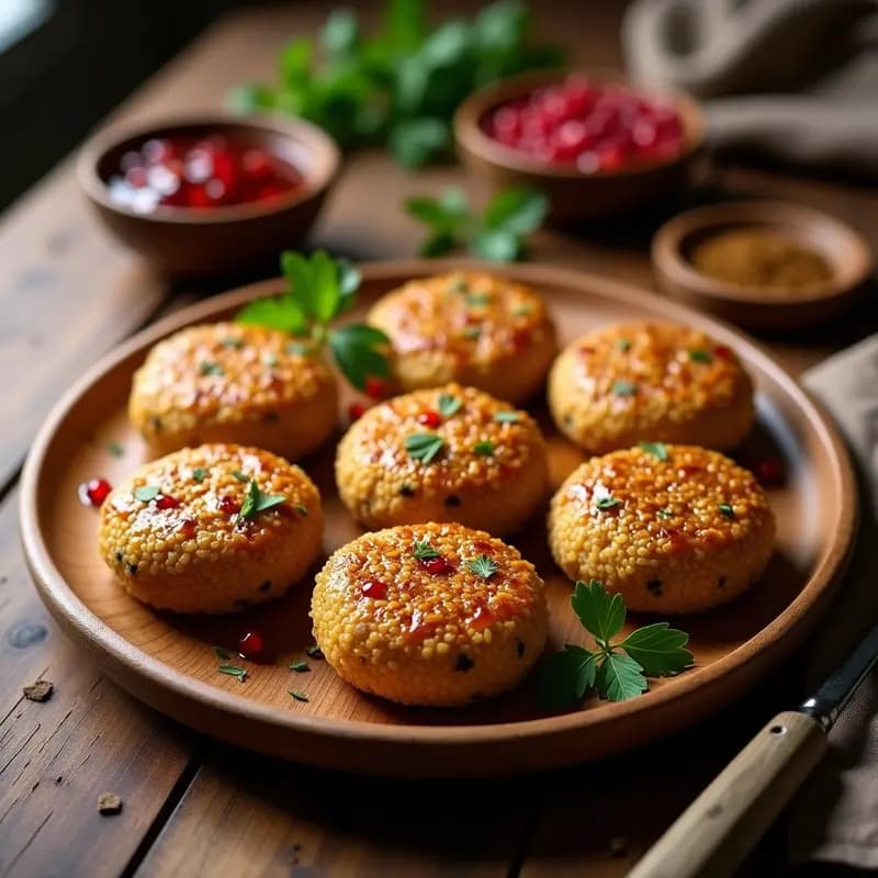 Kibbeh de Cordero y Bulgur: Receta Libanesa Crujiente por Fuera y Tierno por Dentro