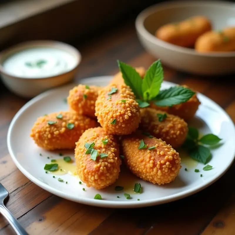 Kibeh de Cordero y Bulghur: Receta Libanesa Crujiente en Airfryer sin Aceite