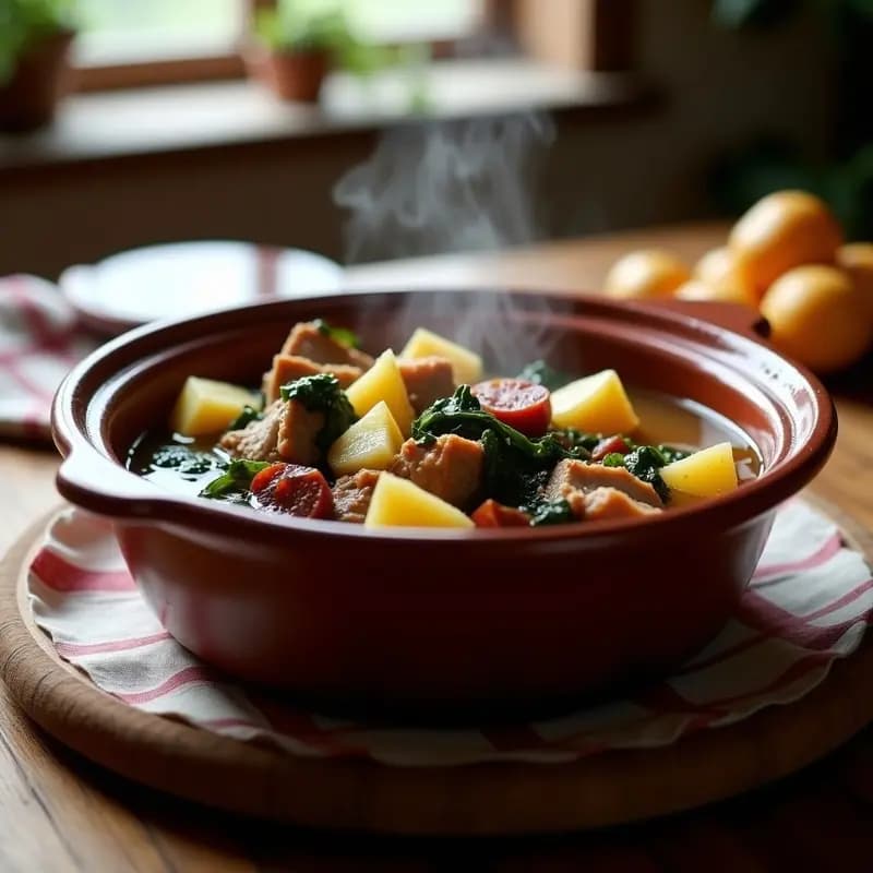Lacón con Grelos y Cachelos: Receta Gallega Tradicional en Olla Rápida