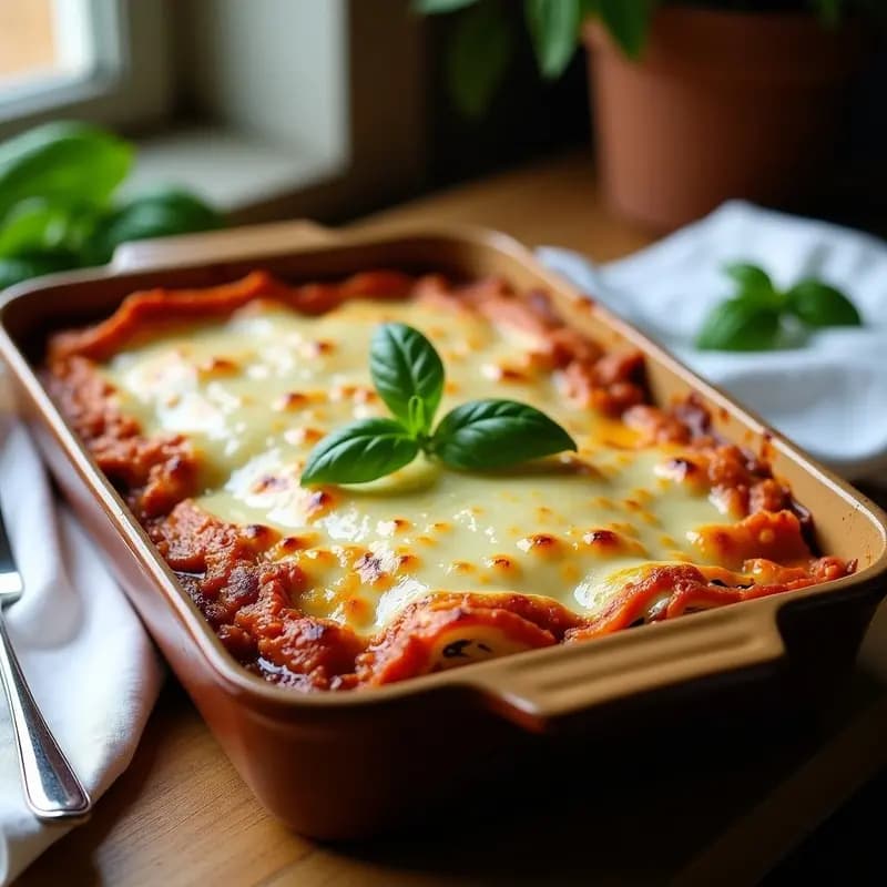 Lassagne de Calabacín y Carne Picada con Bechamel de Avena: Receta Italiana Sin Gluten
