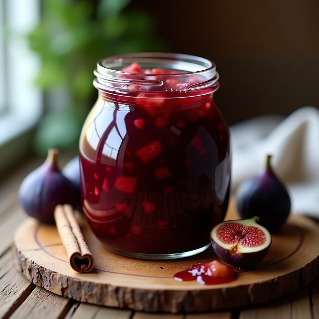 Mermelada de Higos y Vino Tinto con Canela: Postre Francés Sin Azúcar