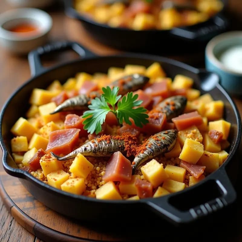 Migas Extremaduras con Panceta y Sardinas: Receta de Aprovechamiento en 15 Minutos