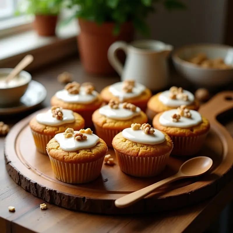 Muffins de Calabaza y Harina de Castaña con Glaseado de Erythritol: Desayuno Keto Sin Gluten