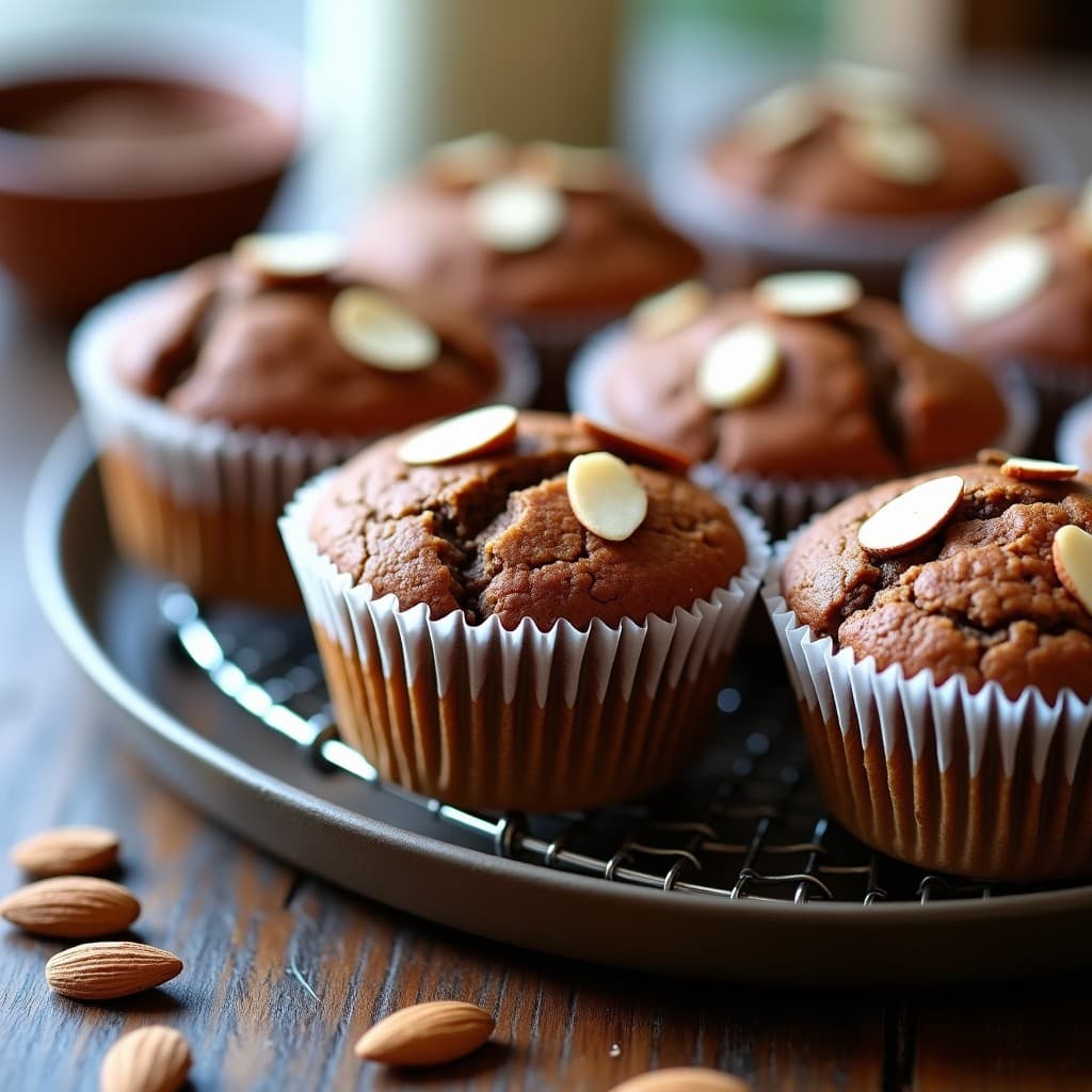 Muffins de Harina de Almendra y Pulpa de Cacao: Desayuno Sin Azúcar y Keto