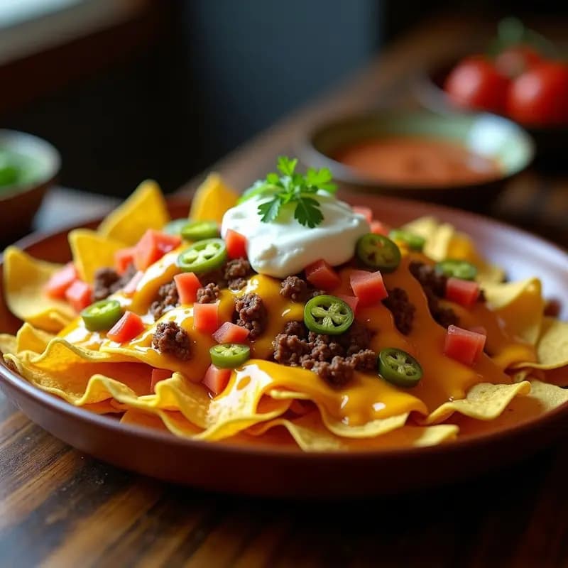 Nachos con Queso Fundido de 3 Tipos y Carne de Taco: Receta Tex-Mex para Compartir