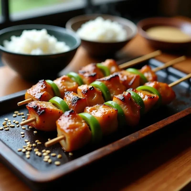 Negima Yaki (Brochetas de Cebolla Verde y Pollo): Receta Japonesa a la Parrilla en 20 Minutos