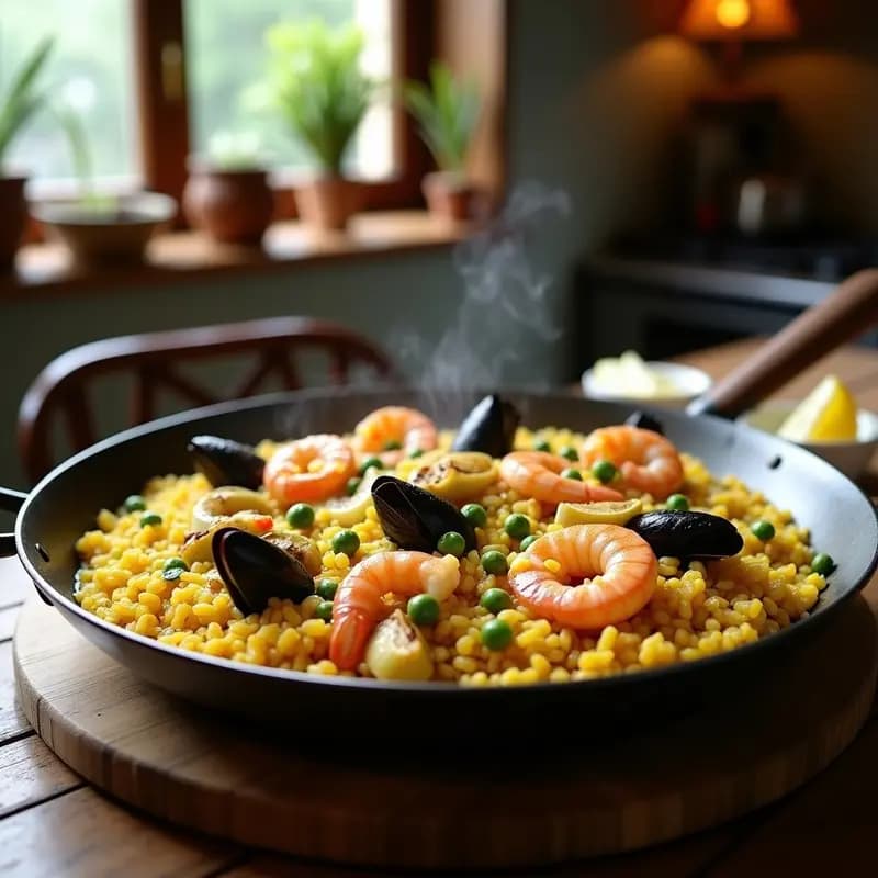Paella de Marisco y Alcachofas: Receta Valenciana con Toque Primaveral