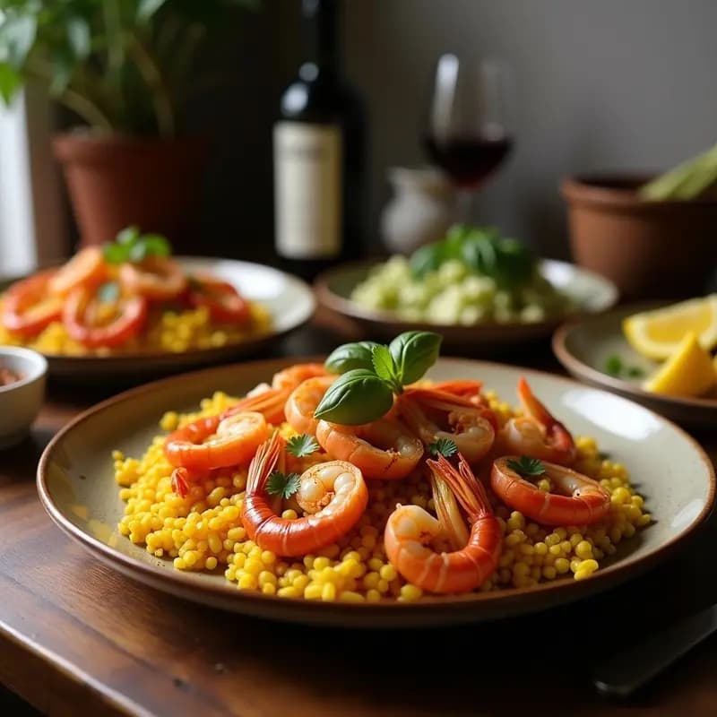 Paella de Mariscos y Alcachofas: Receta Española en Olla Rápida con Toque Mediterráneo