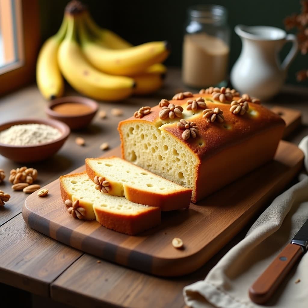 Pan de Banana y Harina de Almendra: Desayuno Keto Sin Azúcar y Esponjoso