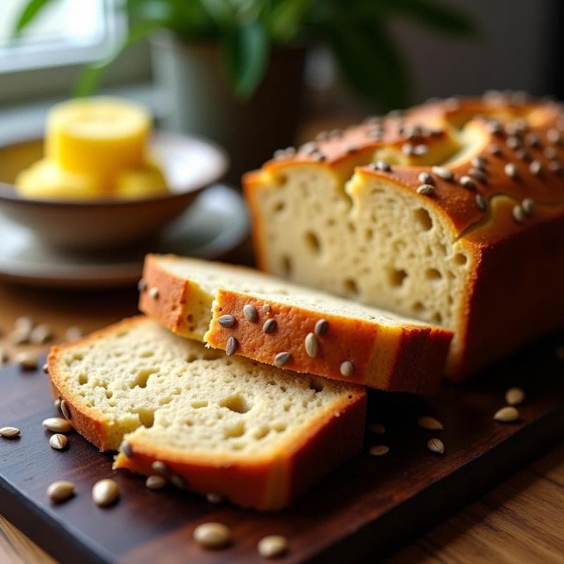 Pan de Banano y Semillas de Girasol: Desayuno Keto Sin Harina en Airfryer