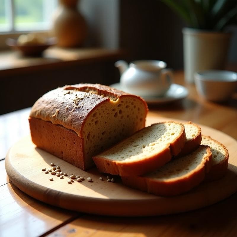 Pan de Centeno y Semillas de Lino con Fermentación Larga: Receta Sin Gluten para Tupper