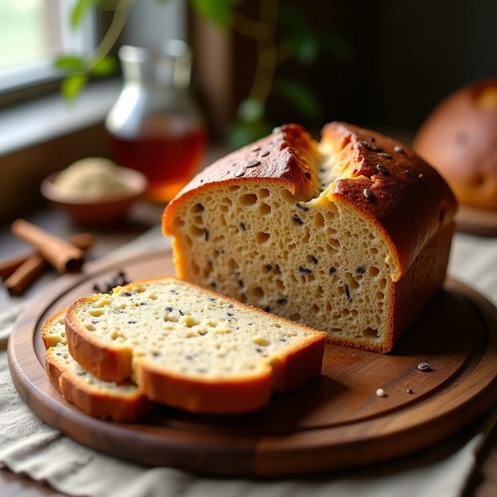 Pan de Especias de Trigo Sarraceno y Miel de Dátil: Desayuno Sin Gluten y Energético