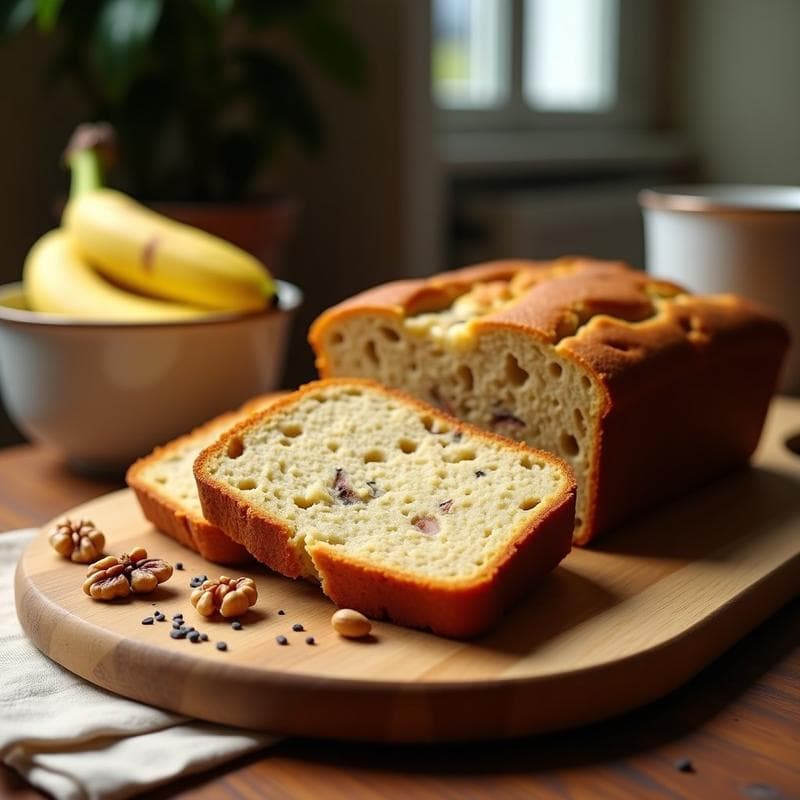 Pan de plátano macho y harina de almendra: Receta sin gluten para desayunar