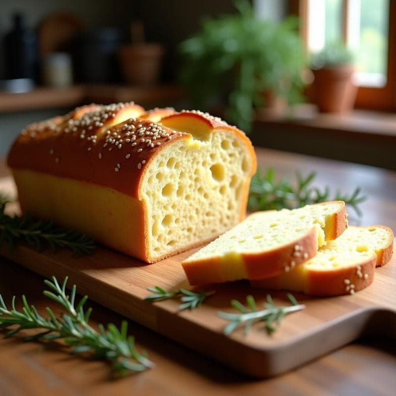 Pan de Queso de Almendras y Hierbas Provenzales: Receta Keto Sin Lactosa en Thermomix