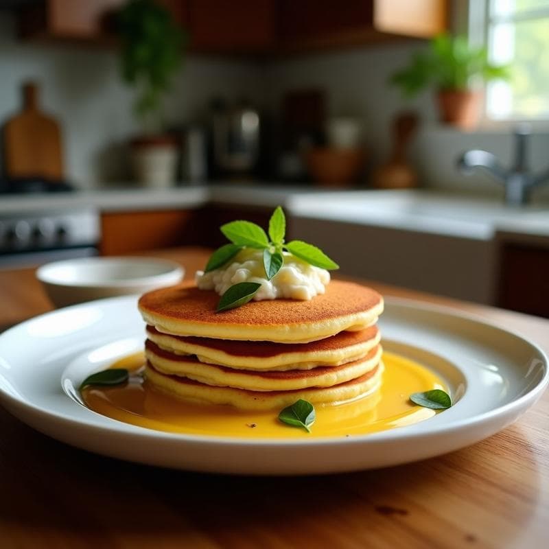 Panqueques de Harina de Coco y Plátano Macho: Desayuno Keto Sin Harina en 15 Minutos