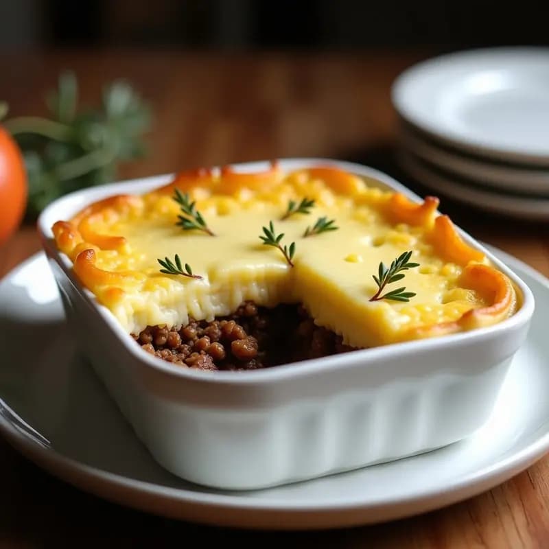 Pastel de Papa y Carne de Soja: Receta Británica Vegana con Pure de Coliflor