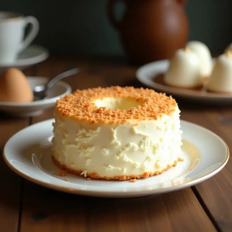Pastel de Tres Leches con Merengue de Coco: Postre Latinoamericano Sin Lactosa