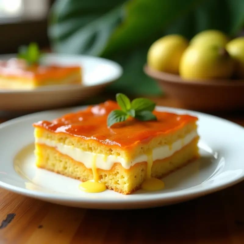 Pastel de Yuca con Queso y Guayaba: Postre Brasileño Sin Gluten