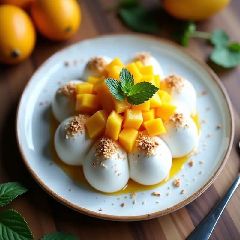 Pavlova de Mango y Maracuyá con Merengue de Aquafaba: Postre Australiano Sin Lácteos