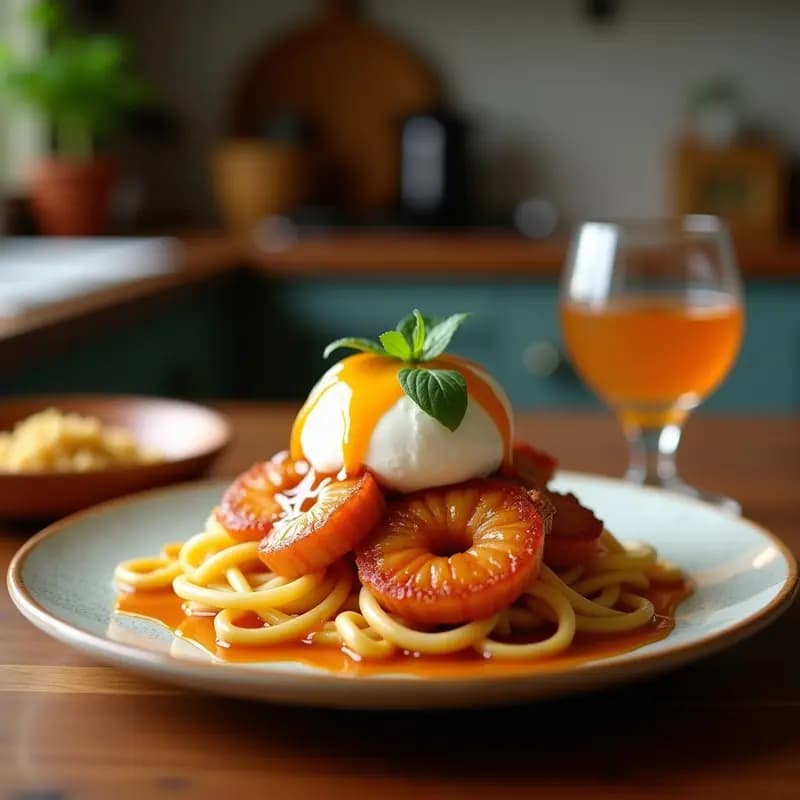 Perro Caliente con Helado de Vainilla y Salsa de Caramelo: Receta Monstruosa de Feria