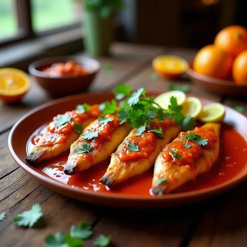 Pescado a la Talla con Salsa de Achiote y Naranja: Receta Mexicana al Grill con Toque Cítrico