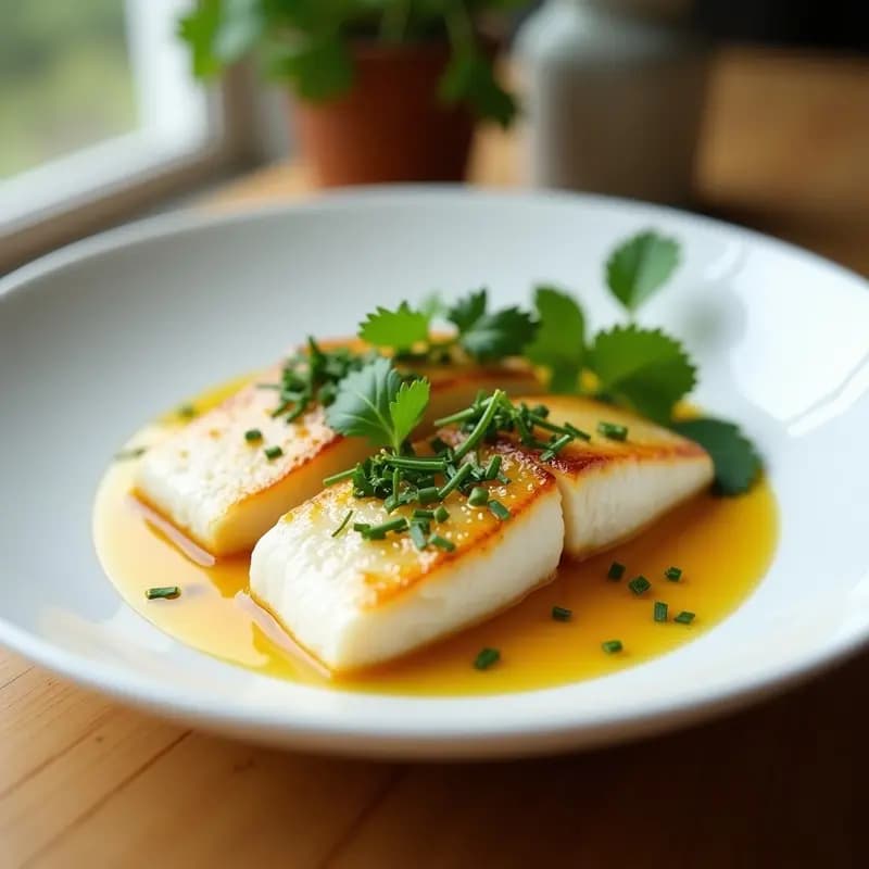 Pescado al Vapor con Salsa de Yuzu y Hierbas Tailandesas: Receta en 20 Minutos
