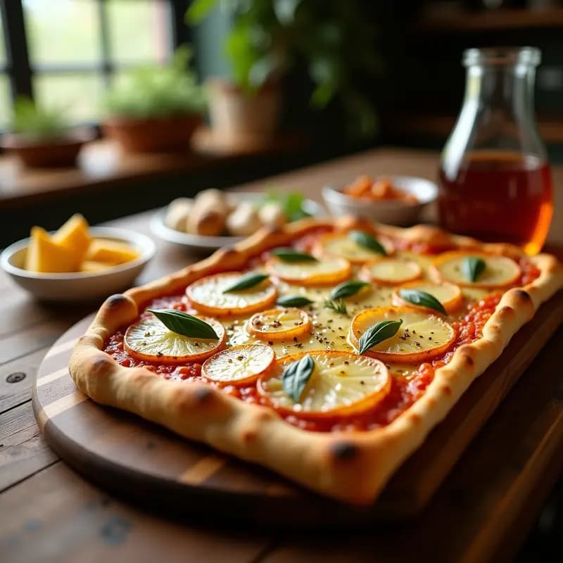 Pizza al Taglio Romana con Patata y Romero: Receta Italiana Crujiente en Airfryer
