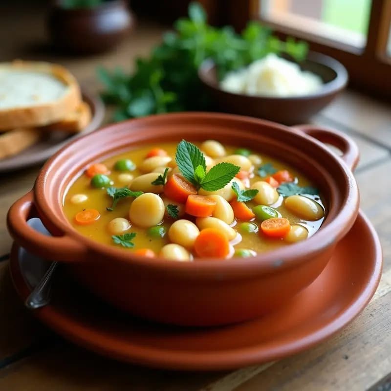 Potaje de Habas con Hierbabuena: Receta de Abuela Andaluza en 45 Minutos