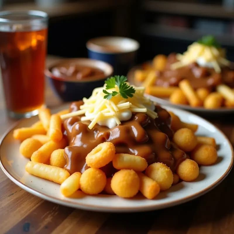 Poutín Canadiense con Queso en Grano y Salsa de Carne Vegana: Receta Fusion y Confort Food