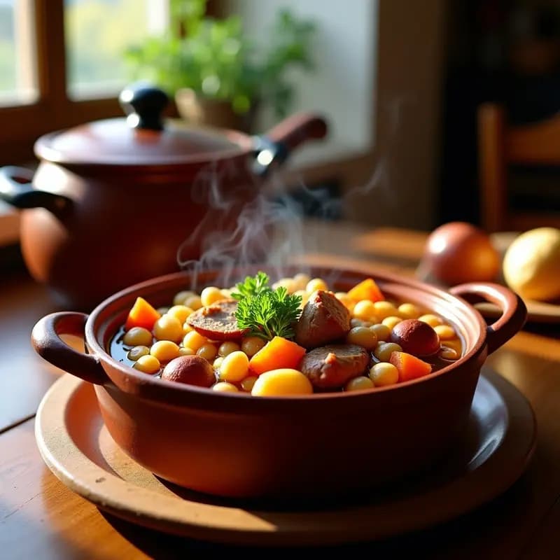 Puchero Madrileño Tradicional: Receta de Cocido Casero en Olla Exprés para Familias