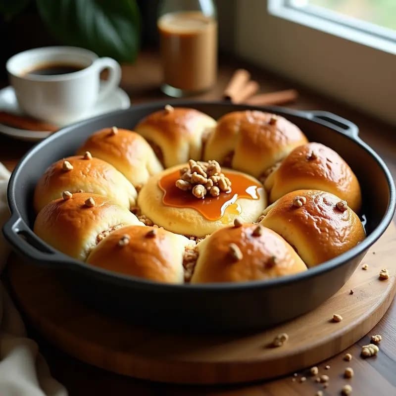 Pull Apart Bread de Canela y Queso Crema Vegano: Desayuno Namun-Goloso en 25 Minutos
