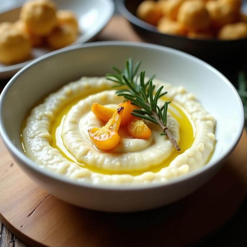 Puré de Coliflor con Ajo Asado y Romero: Receta Keto en Thermomix Ultracremosa