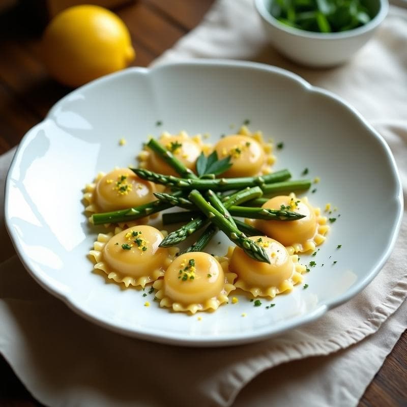Raviolis de Espárragos y Ricotta: Receta en Thermomix Sin Gluten y con Masa de Garbanzo