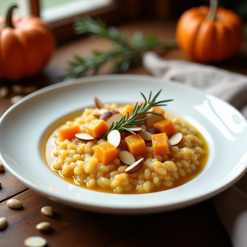 Risotto de Calabaza Butternut y Queso de Oveja: Receta en Olla Exprés con Toque Otoñal
