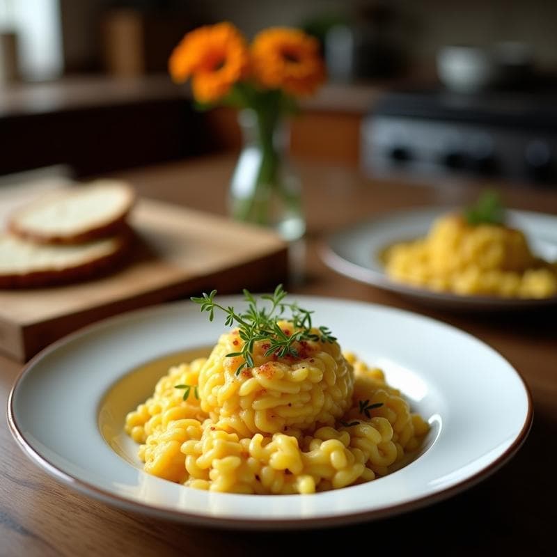 Risotto de Calabaza Butternut y Queso de Castaña: Receta Otoñal Sin Lácteos en Thermomix