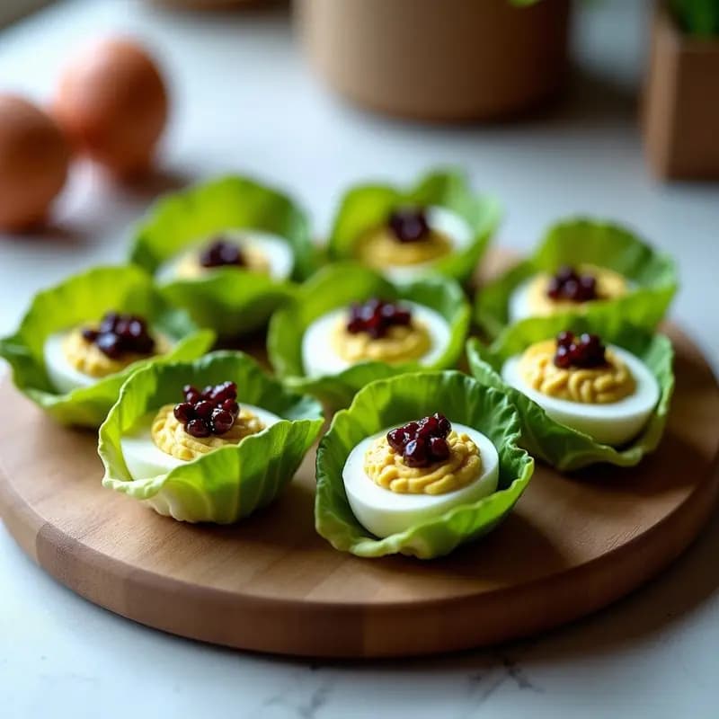 Rollitos de Huevo con Aguacate y Caviar de Berenjena: Aperitivo Ruso Vegano en 20 Minutos