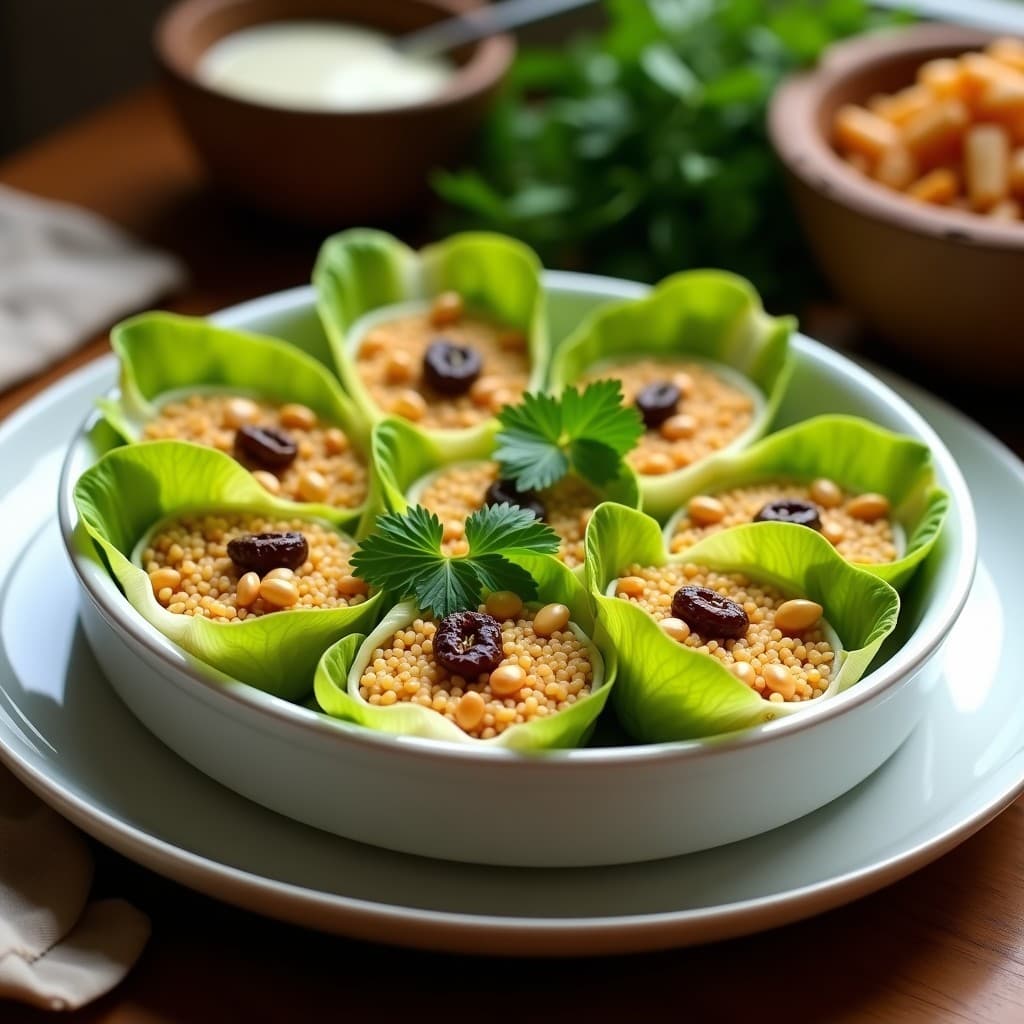 Rollitos de Lechuza Rellena de Arroz Basmati y Pasas: Receta Armenio-Vegana al Horno