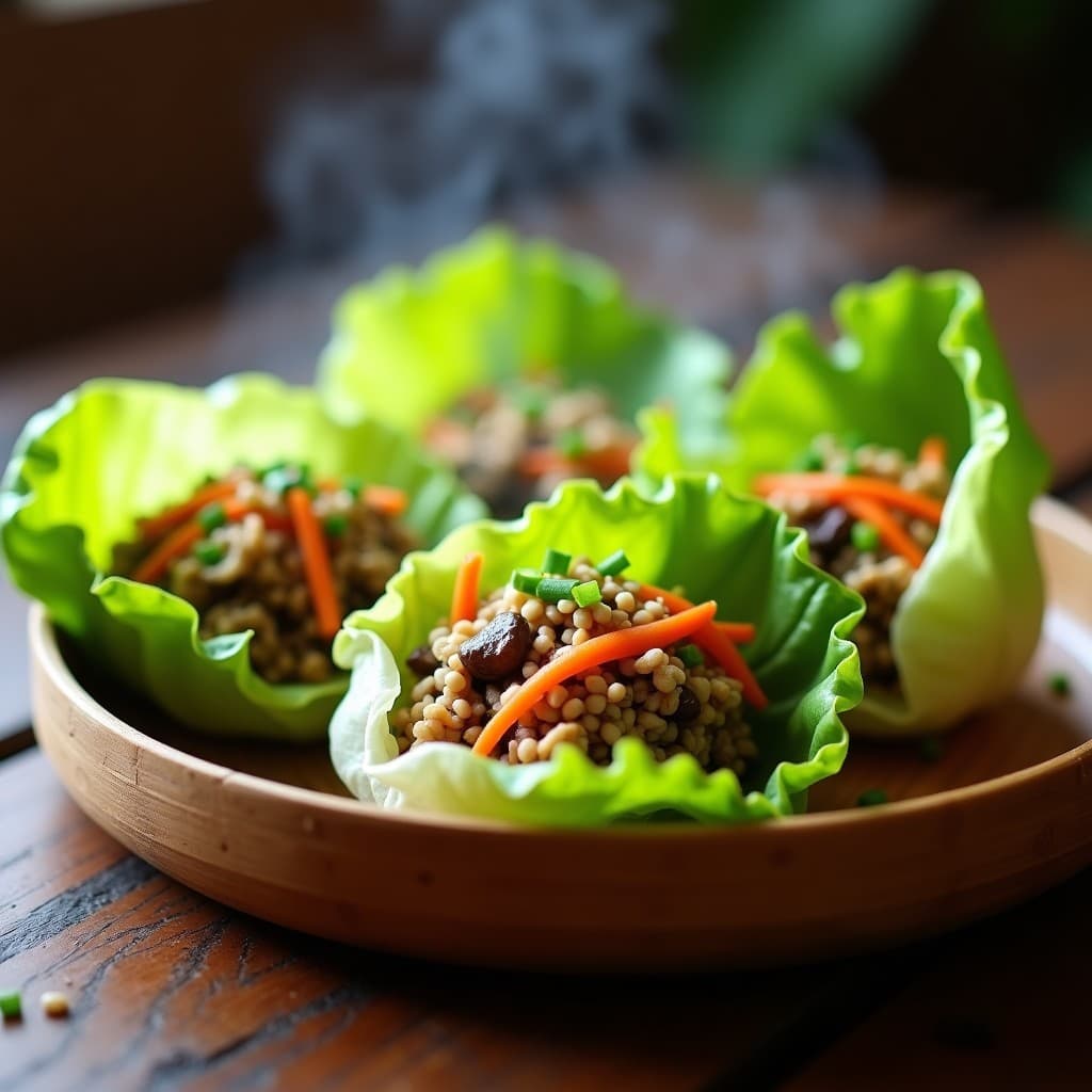 Rollitos de Lechuza Rellena de Hongos Shiitake y Cebollino: Aperitivo Chino Vegano al Vapor