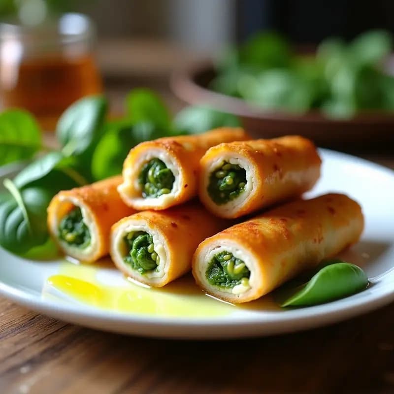 Rollitos de Pechuga de Pavo y Pesto de Espinacas: Receta Keto en Airfryer