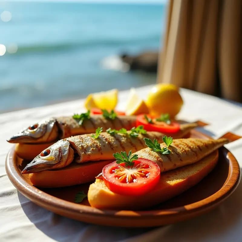 Sardinillas Asadas con Pan y Tomate: Receta de Chiringuitos Playeros