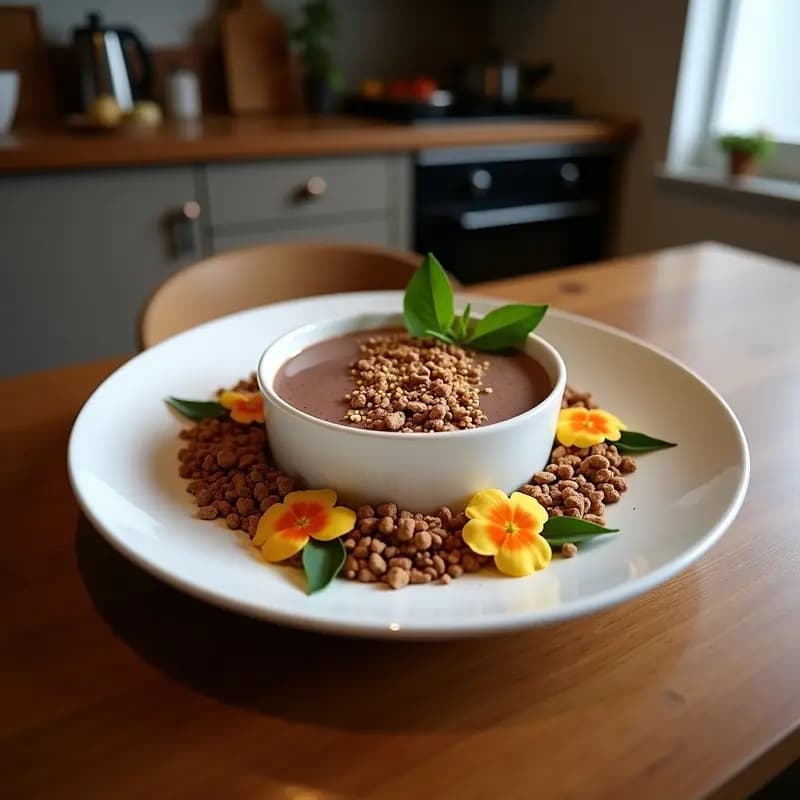 Smoothie Bowl de Remolacha y Cacao con Granola de Pipas de Calabaza