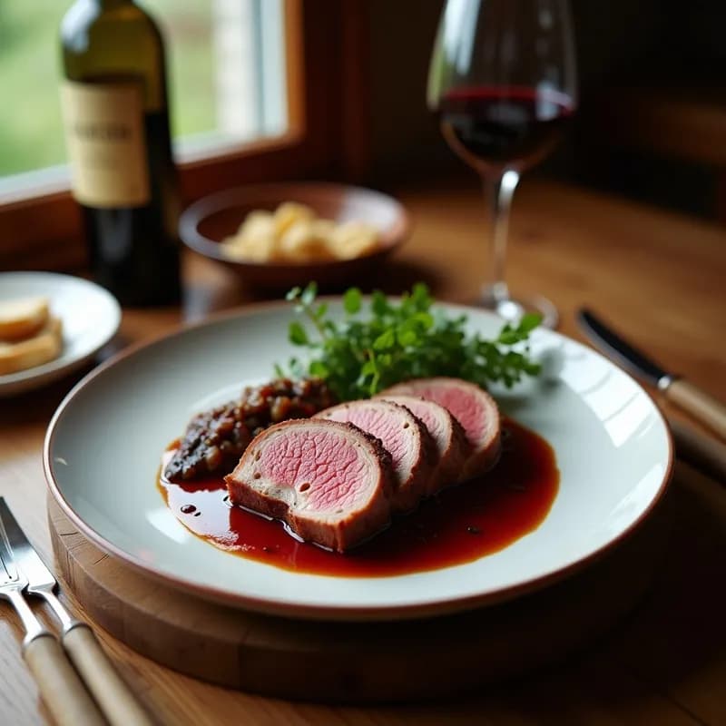 Solomillo Ibérico Marinado en Vino Tinto: Receta Gourmet en 24 Horas con Textura Jugosa
