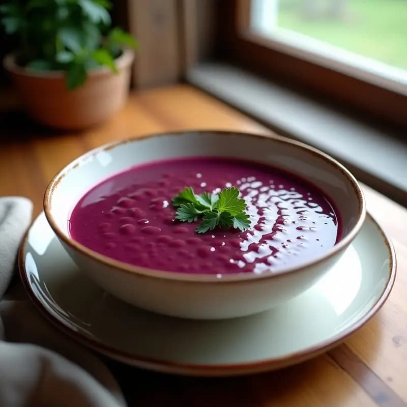 Sopa de Frijoles Adzuki y Batata Morada: Receta China Depurativa en Olla Express
