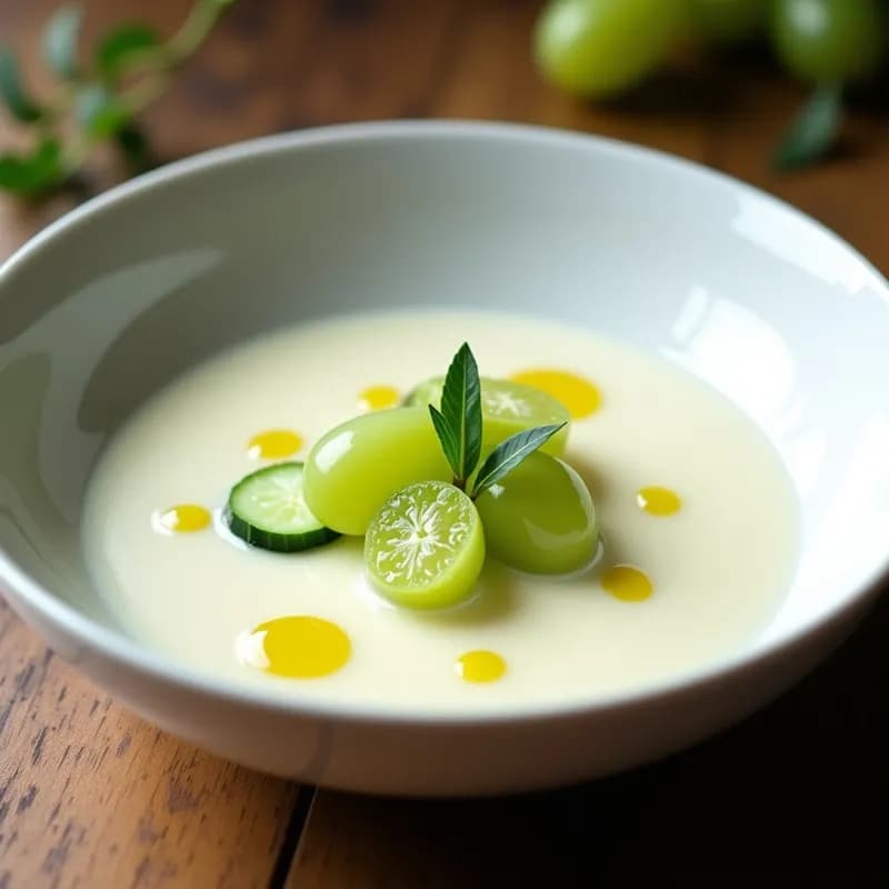 Sopa Ajoblanco Fría: Receta Gourmet de Joan Roca en 15 Minutos