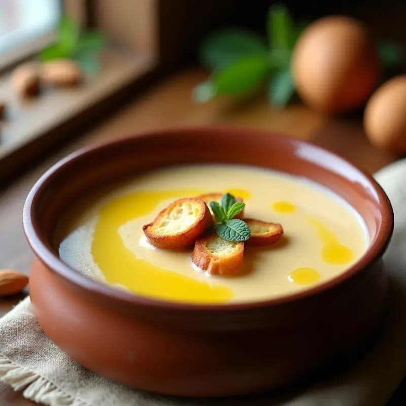 Sopa de Almendras: Crema Fría o Caliente con Pan de la Abuela