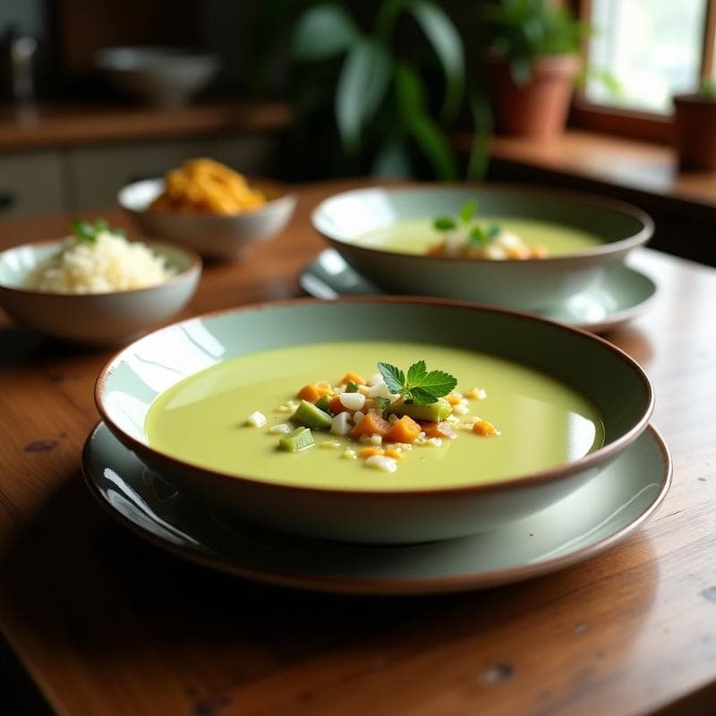 Sopa de Calabacín y Jengibre con Toque de Coco: Receta Vegana y Antiinflamatoria en 20 Minutos